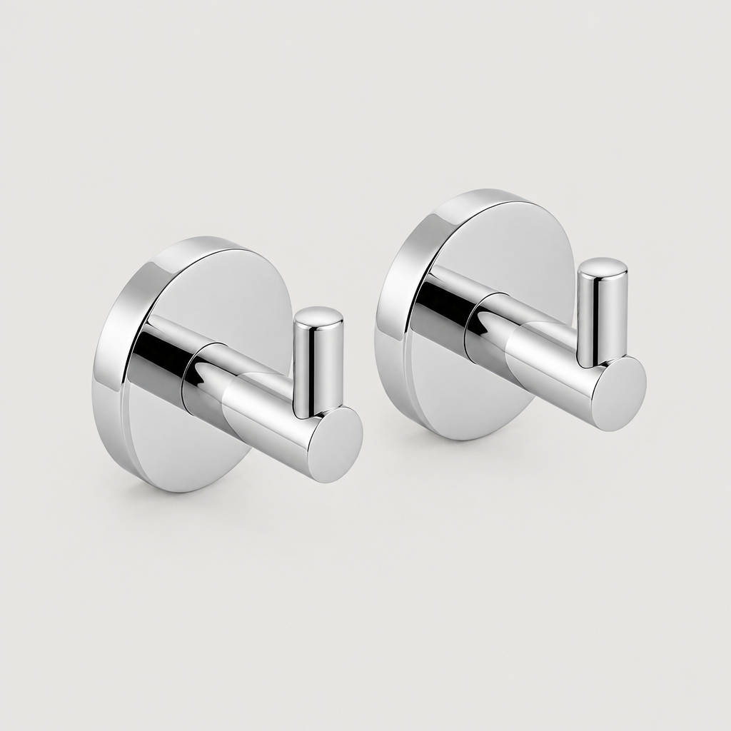 Softline 991 Chrome Robe Hook, Set of 2
