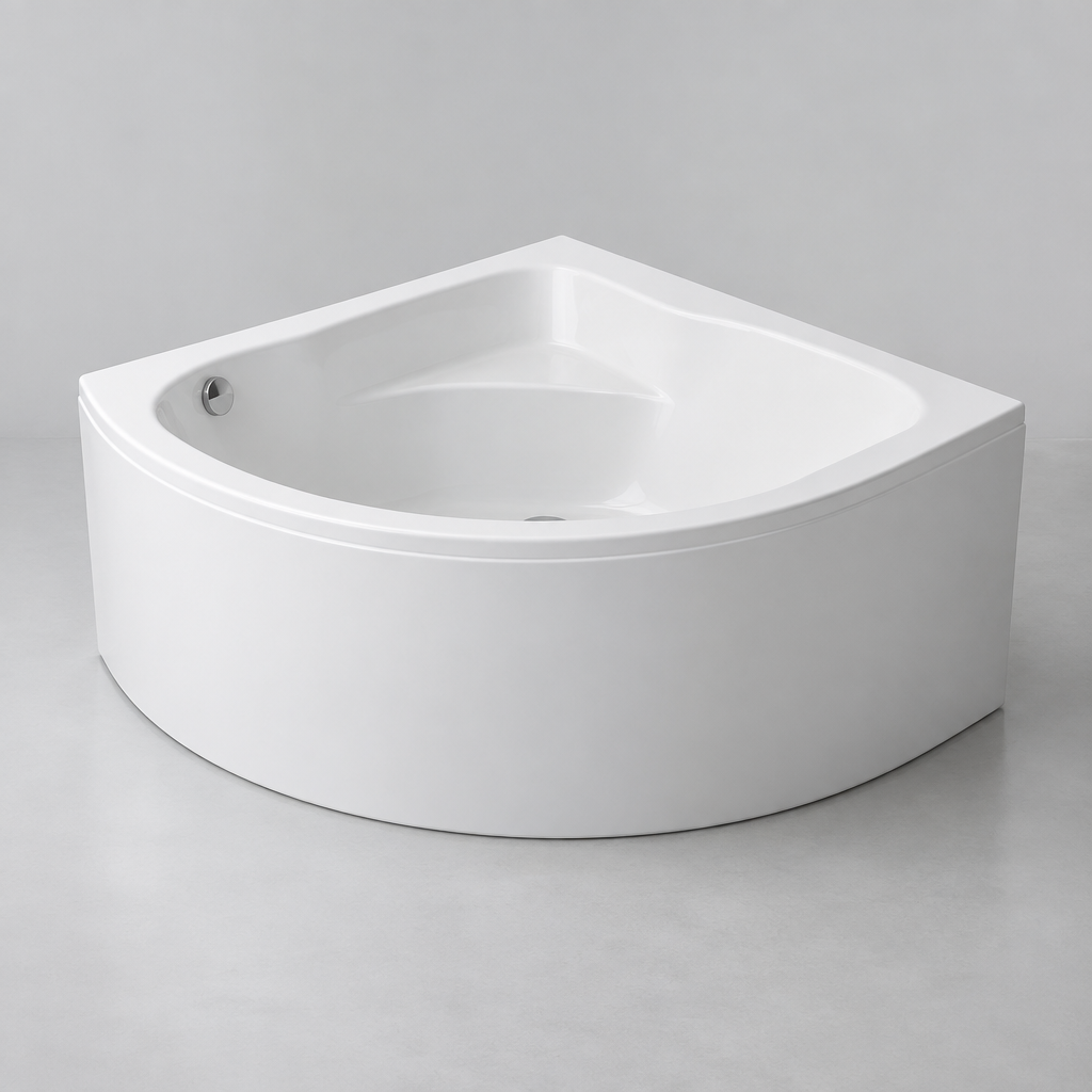 Ondrina 524 Corner Freestanding Bathtub, 150 × 150 cm