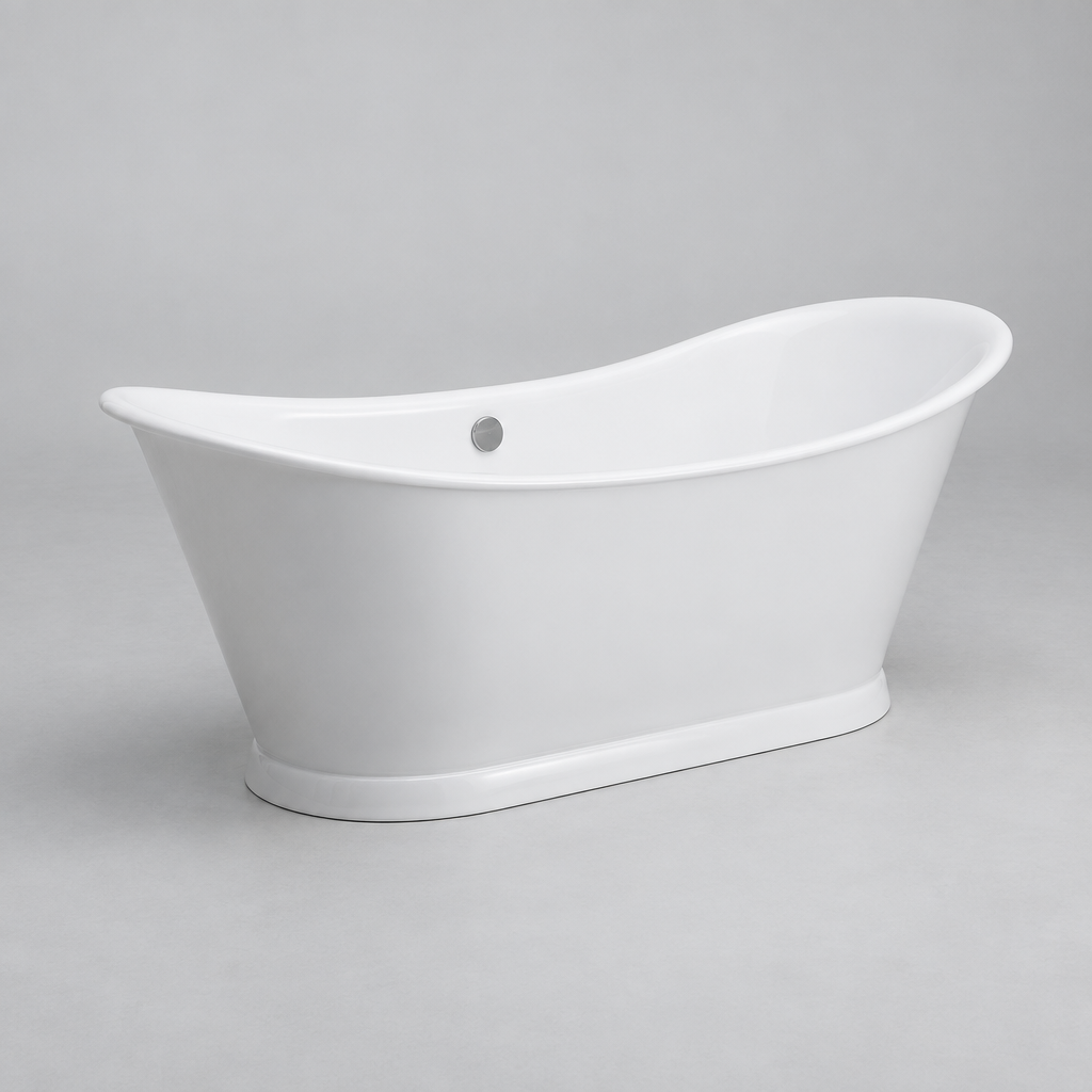 Bellamare 285 Double-Slipper Freestanding Bathtub, 180 cm