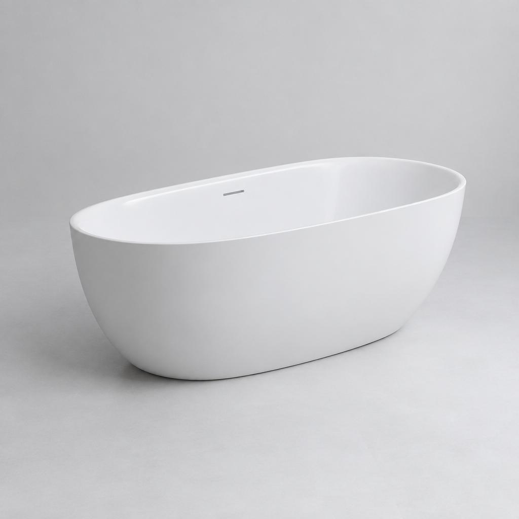 Nordvane 972 Oval Freestanding Bathtub, 180 cm