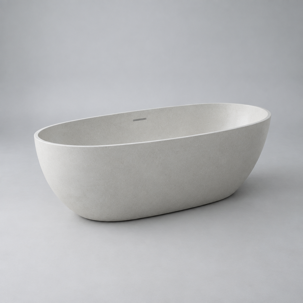 Ashwell 190 Oval Freestanding Bathtub, 180 cm
