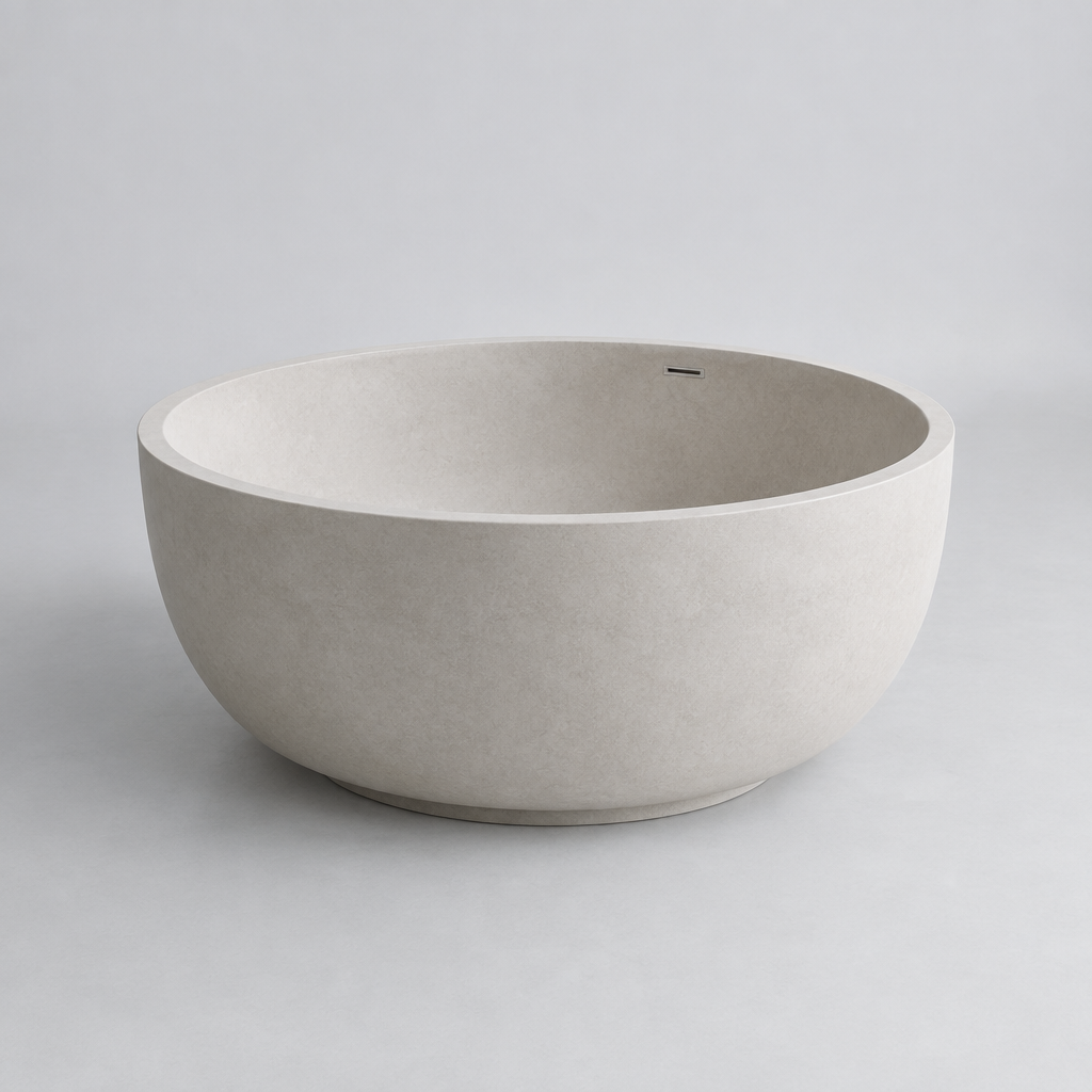 Solenne 878 Round Freestanding Bathtub, 150 cm Diameter