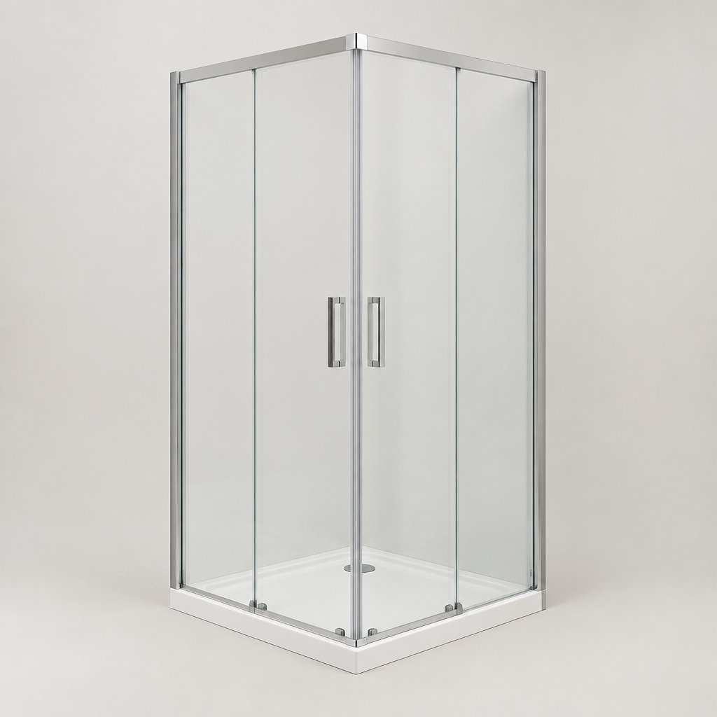 Vitrona 474 Corner-Entry Shower Enclosure, 900 × 900 mm