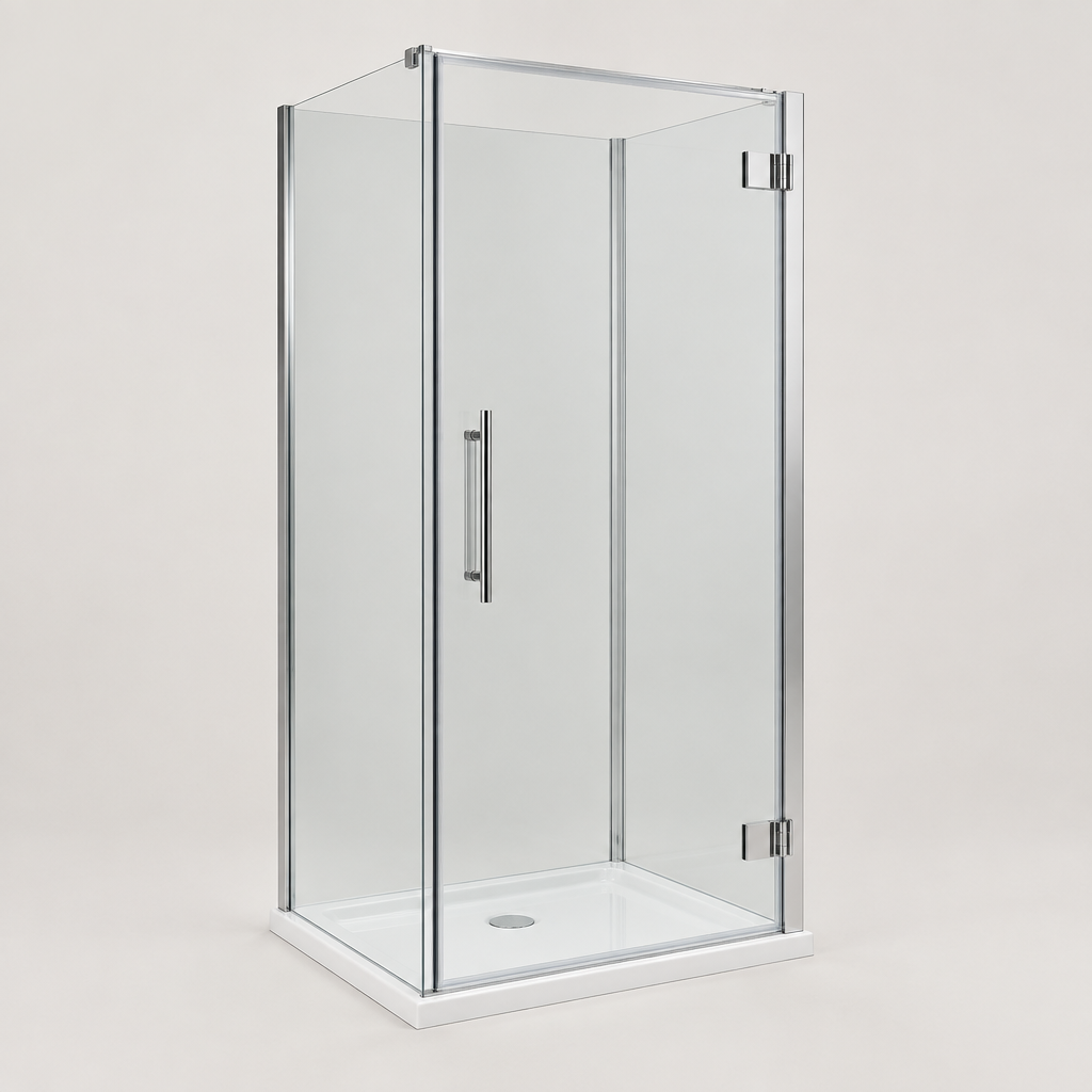 Glasscape 164 Hinged Door Shower Enclosure, 900 mm