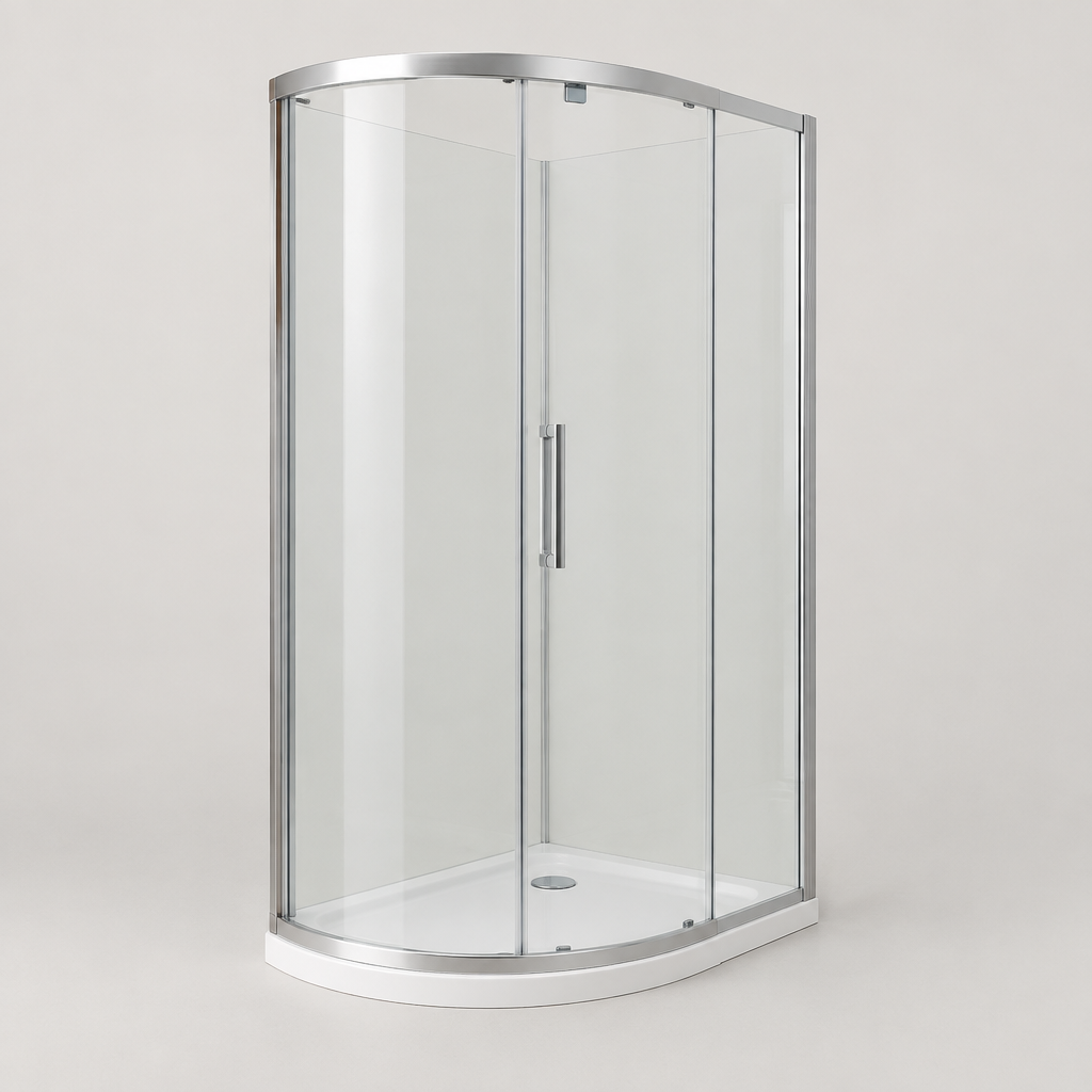 Glasscape 689 Offset Quadrant Enclosure, 1200 × 800 mm