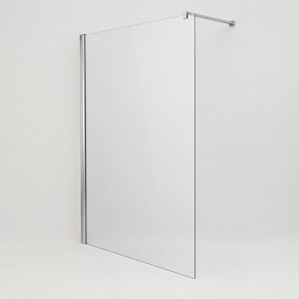 Vitrona 820 Frameless Walk-In Shower Screen, 1400 mm