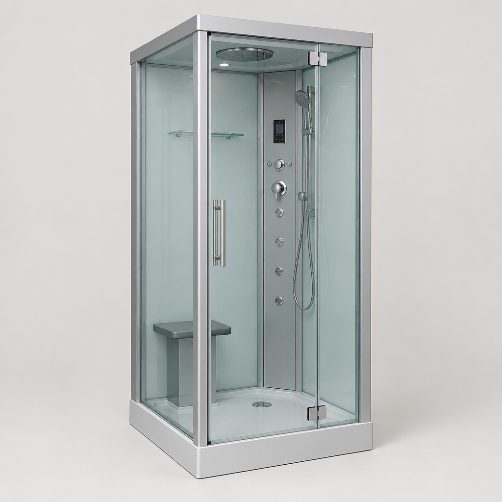 Halovex 399 Compact Steam Shower Cabin, 80 × 80 cm