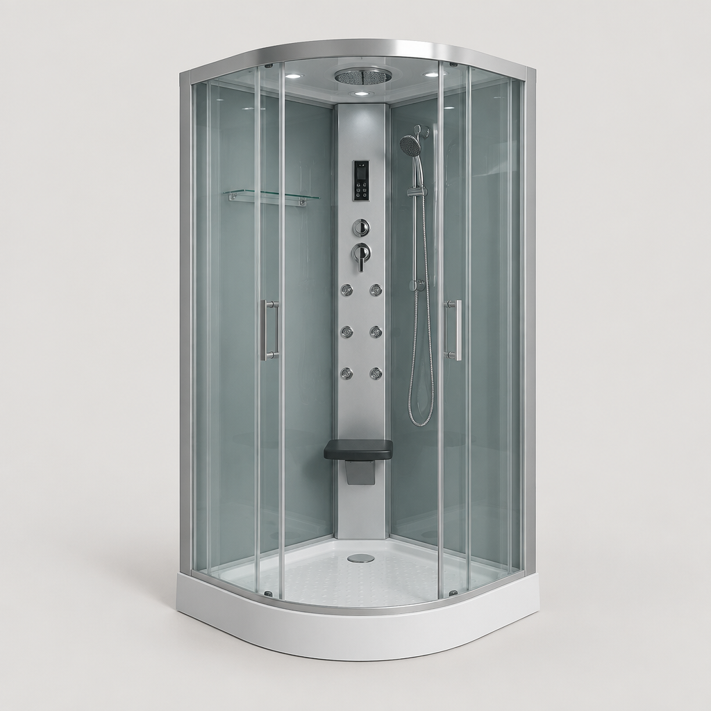Thermion 498 Corner Steam Shower Cabin, 100 × 100 cm