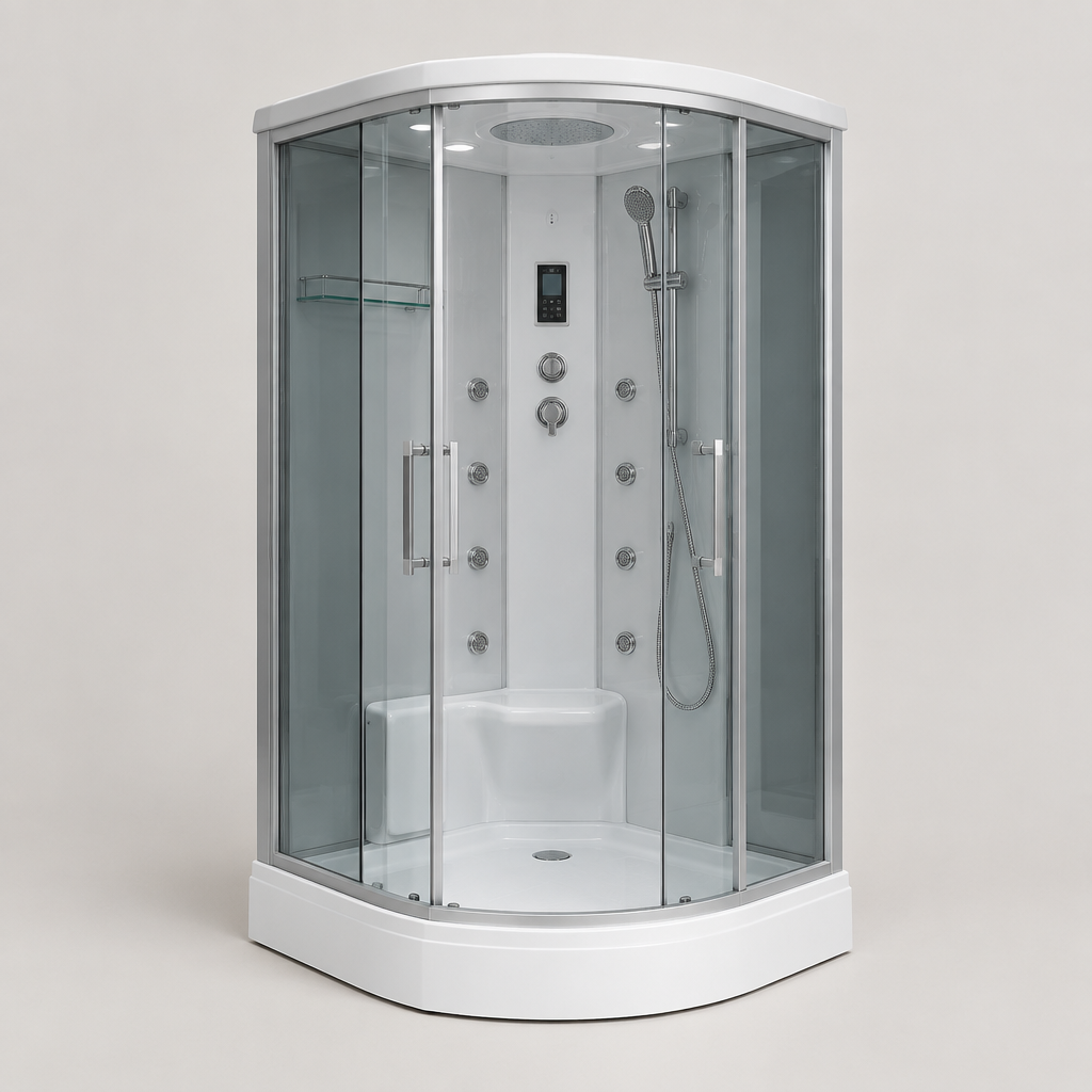 Vaporra 777 Steam Shower Cabin with Body Jets, 100 × 100 cm