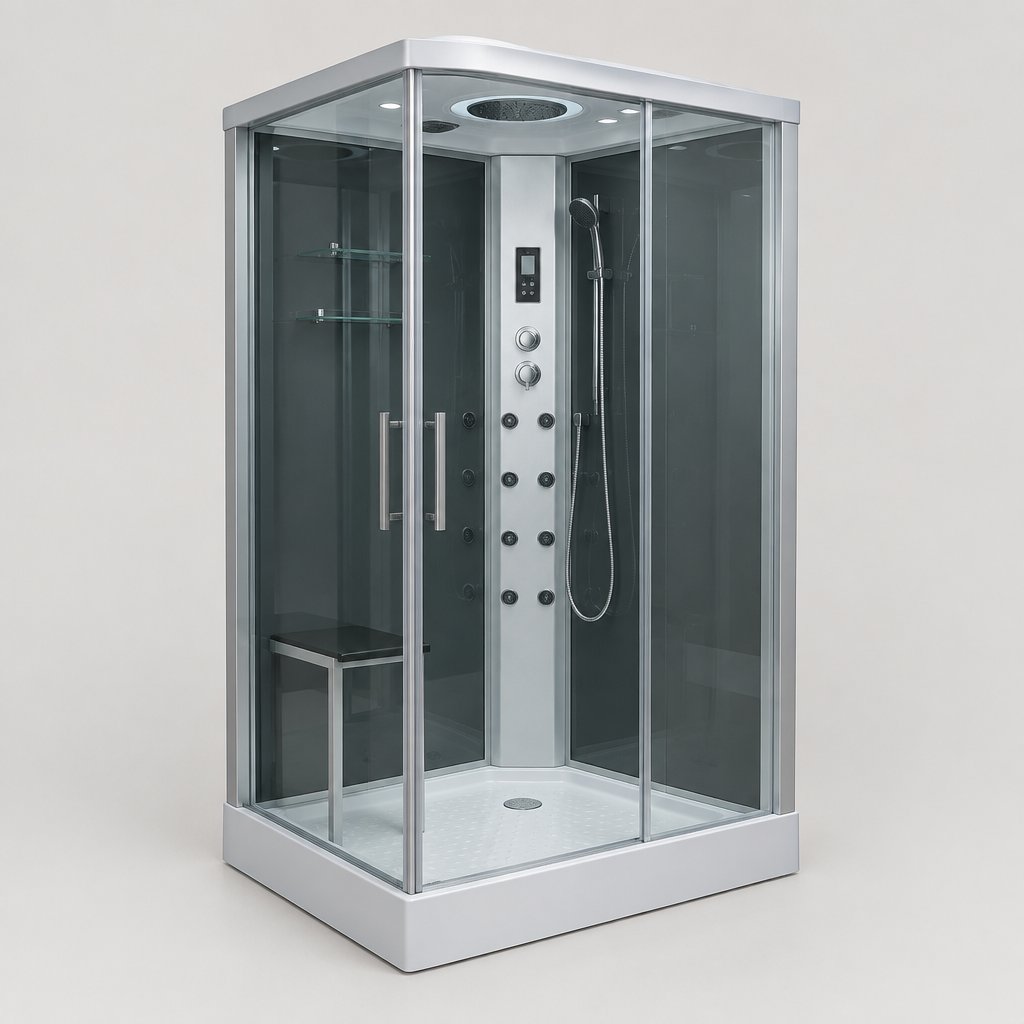 Vaporra 263 Steam Shower Cabin with Body Jets, 100 × 100 cm