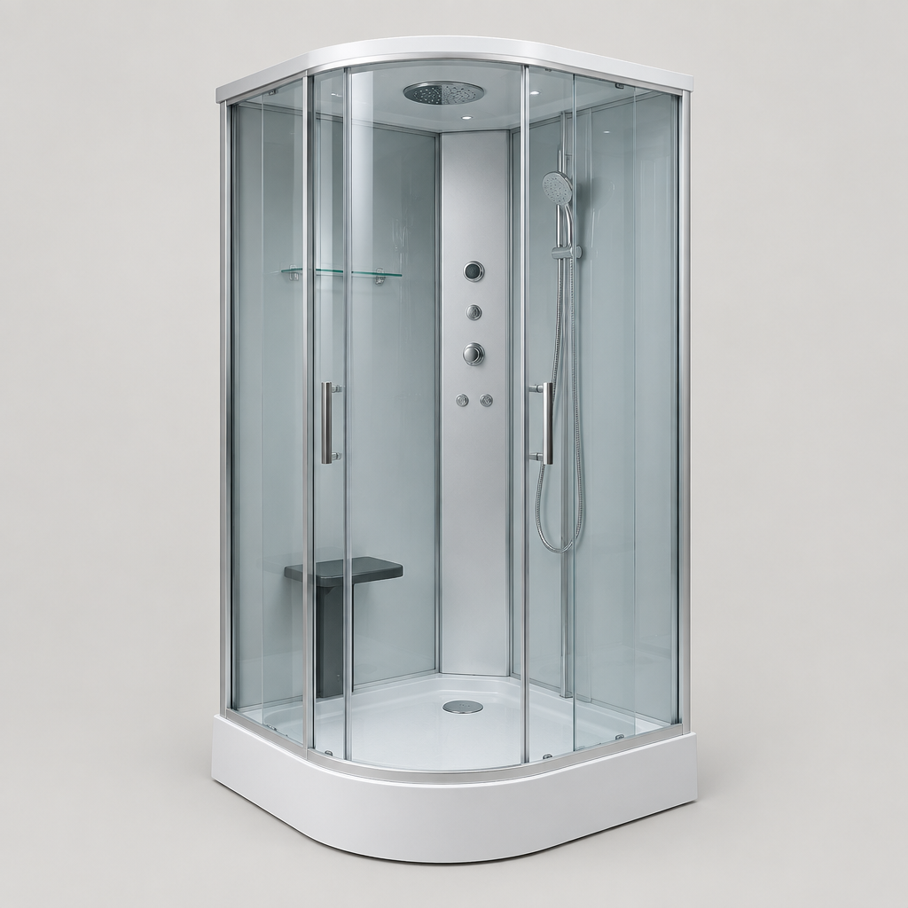 Nimbosa 280 Steam Shower Cabin, 90 × 90 cm